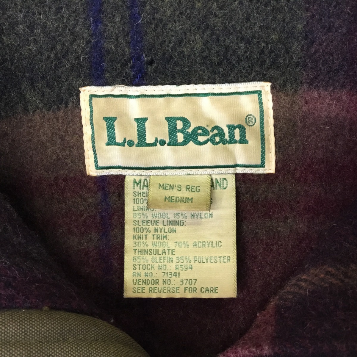 L L Bean 在庫限り エルエルビーン ジップジャケット アウター ブルゾン サイズm ハンティング 裏地ウール混チェック 色カーキ L L Bean 在庫限り エルエルビーン ジップジャケット アウター ブルゾン サイズm ハンティング 裏地ウール混チェック 色カーキ