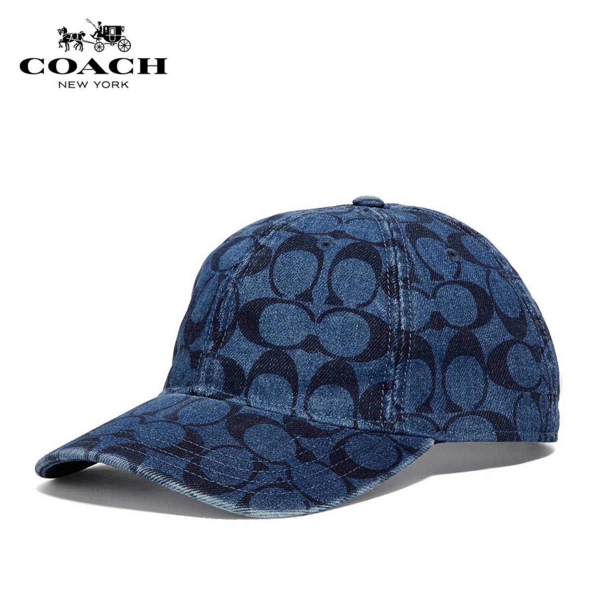 SALE／103%OFF】 coach シグネチャー デニムキャップ kochmetal.com.br