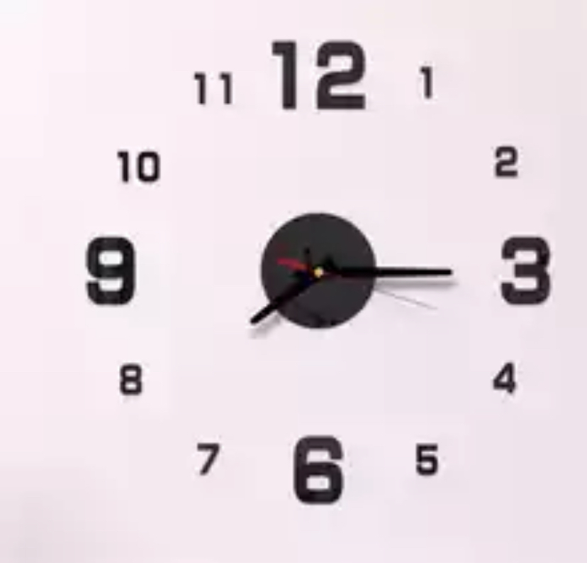 新入荷 3dウォールクロック ブラック Diy壁時計 ウォールステッカー 韓国 立体時計 壁掛け時計