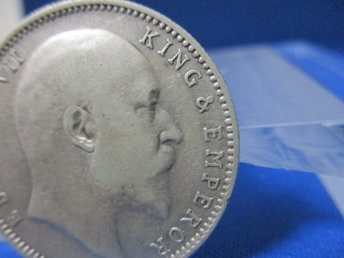 ヤフオク! - イギリス領インド銀貨 エドワード7世/1905年/1...