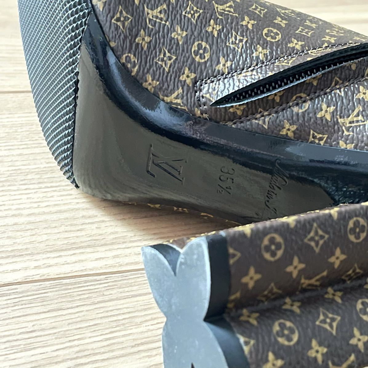 ヤフオク! - LOUIS VUITTON シルエット ライン アンクルブー