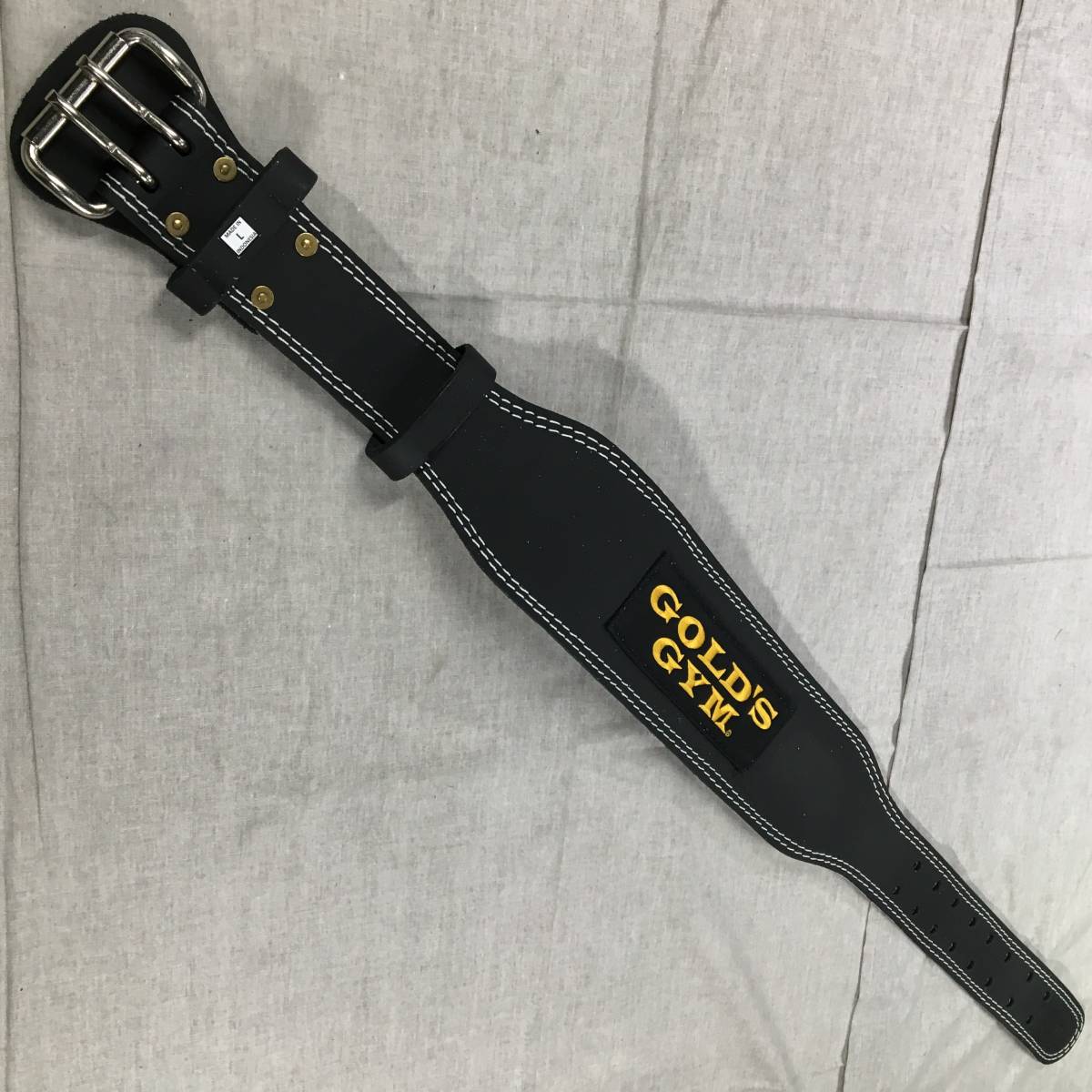 ゴールドジム GOLD`S GYM トレーニングレザーベルトBK L G3368 l 85~95cm 【年中無休】 ゴールドジム GOLD`S GYM トレーニングレザーベルトBK L G3368 l 85~95cm 【年中無休】