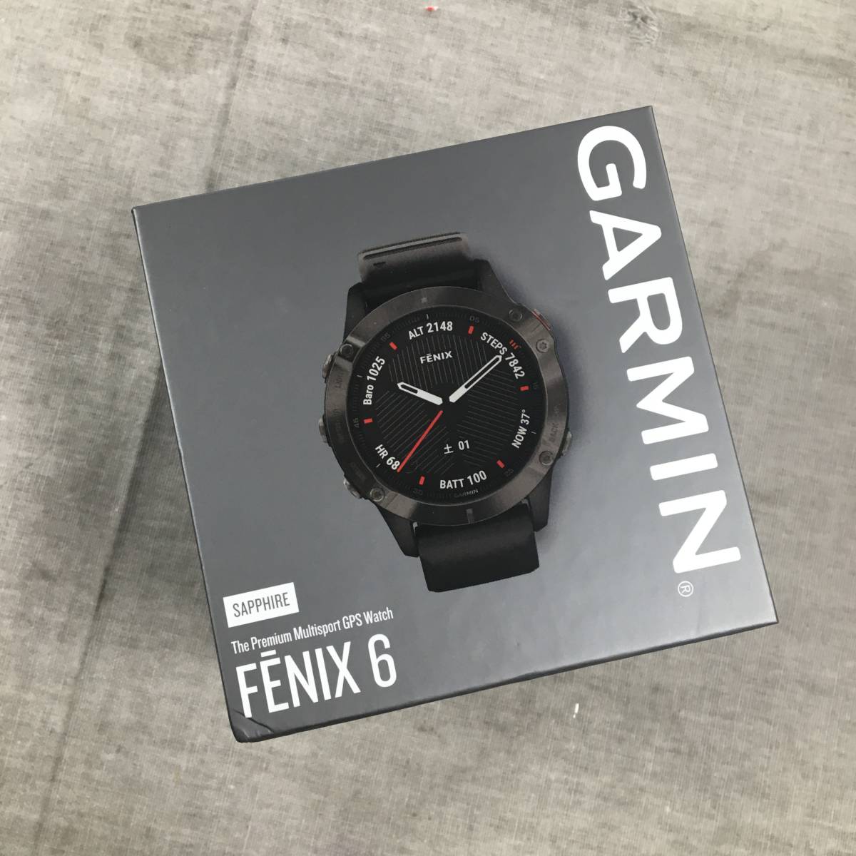 柔らかな質感の GARMIN ガーミン fenix 6S Sapphire 音楽再生 決済機能 ...
