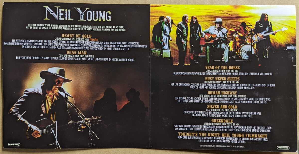 Neil Young★フィルム公演厚紙フライヤー_画像2