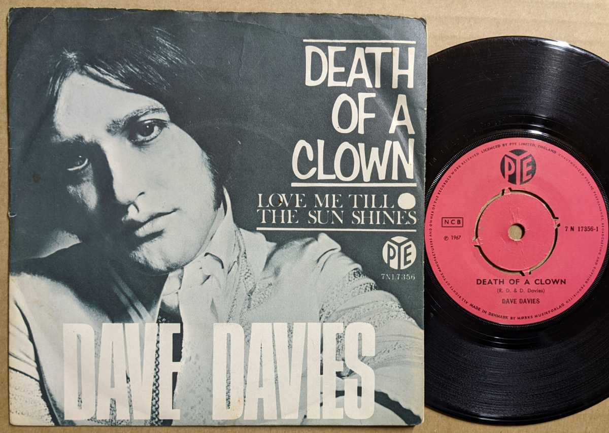 Dave Davies-Death Of A Clown★デンマークOrig.7"/The Kinks_画像1