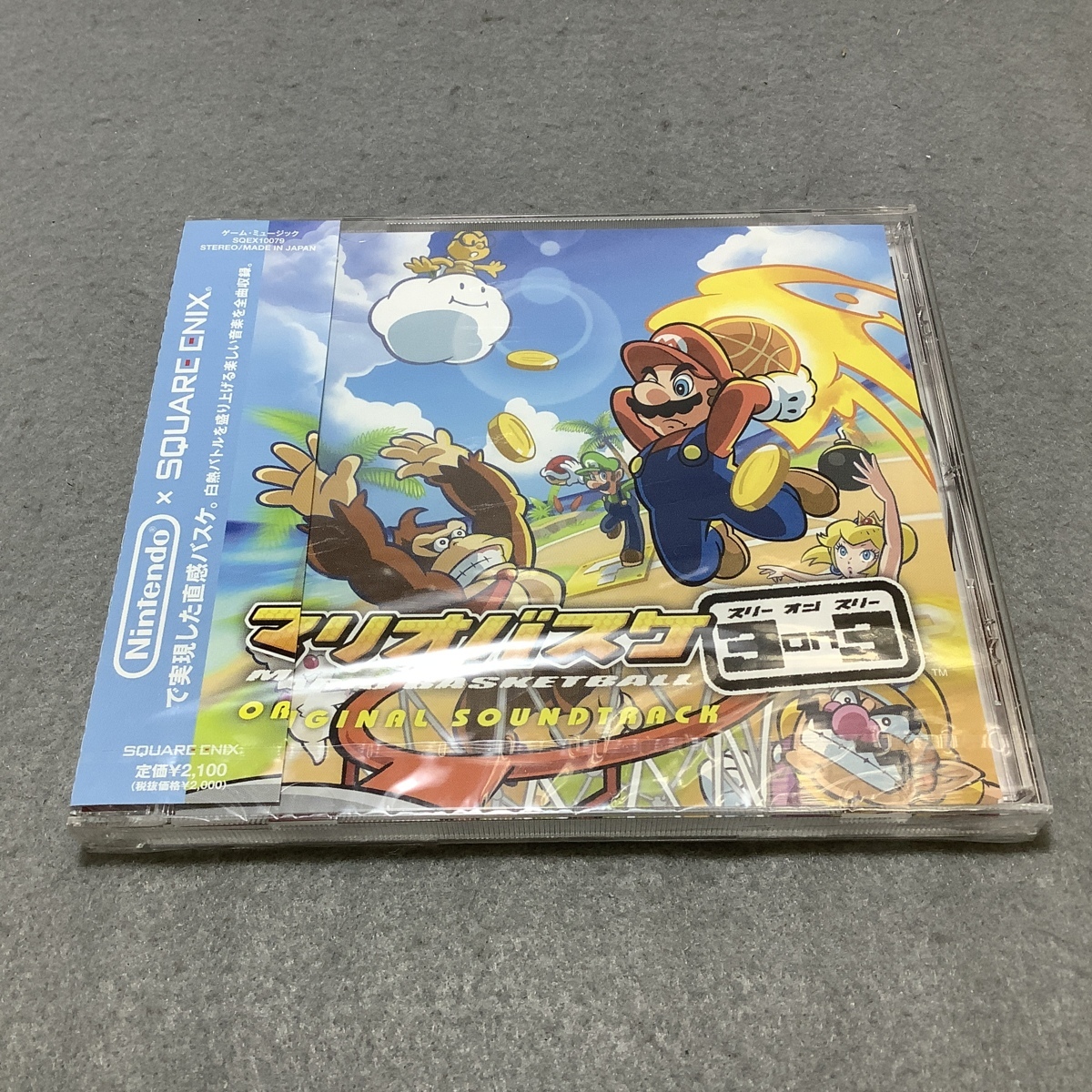 未開封 マリオバスケ3on3 オリジナル サウンドトラック CD スクウェア