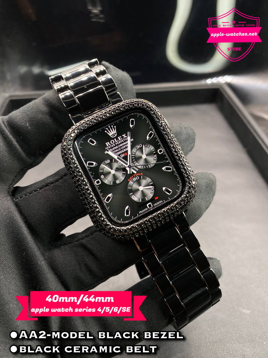 超激安格安 ヤフオク! 40mm44mm AA2モデル CZブラックダイヤ... - ブラック セール最新作