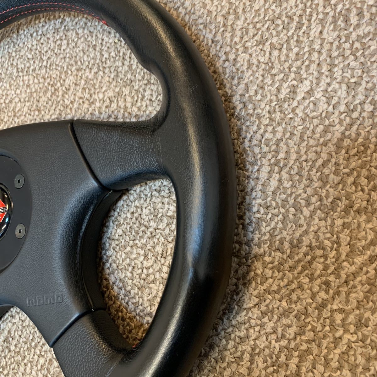 MOMO SPEED4 モモ スピード4 レッドステッチ 美品 ランエボ コルト