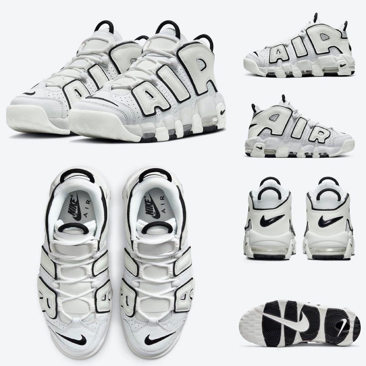 NIKE WMNS AIR MORE UPTEMPO Summit White Black エアモアアップテンポ モアテン