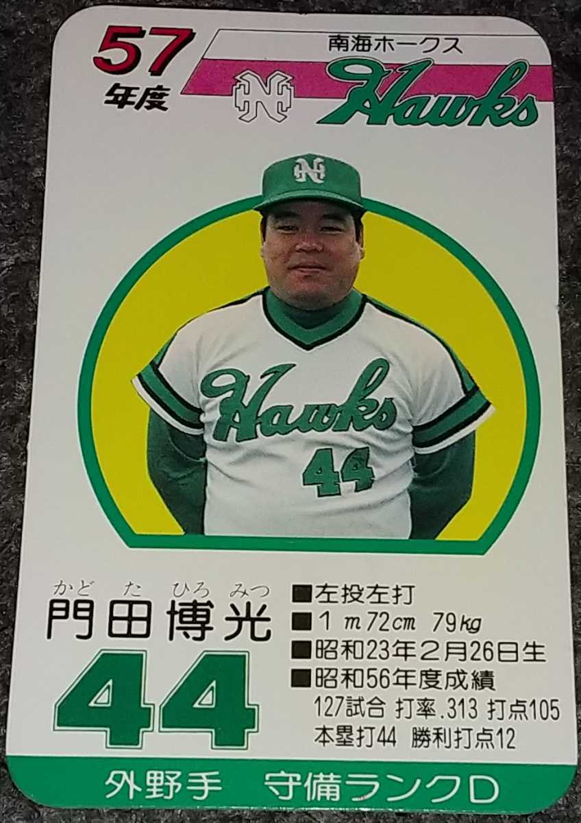 タカラプロ野球カードゲーム昭和５７年度南海ホークス 門田博光(その他 