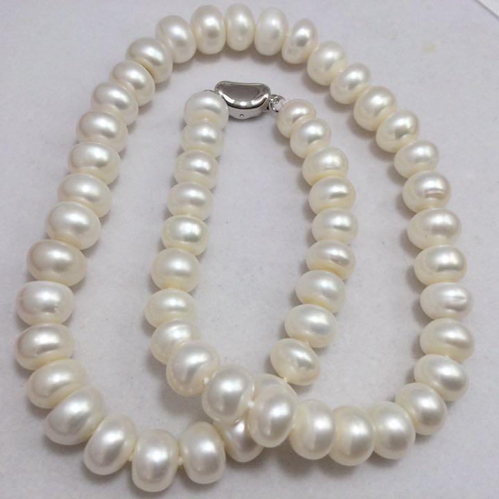 真珠ネックレス本物淡水パール特大珠10-11mm冠婚葬祭フォーマルの定番