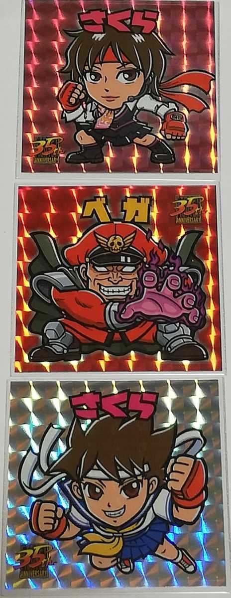卸売 ステッカー-☆レア即決☆ ストリートファイター展 ベガ さくら ...