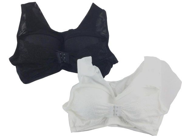 a9485# with translation cotton . side .. hook brassiere bla2 sheets set  large size 4L black * white : Real Yahoo auction salling