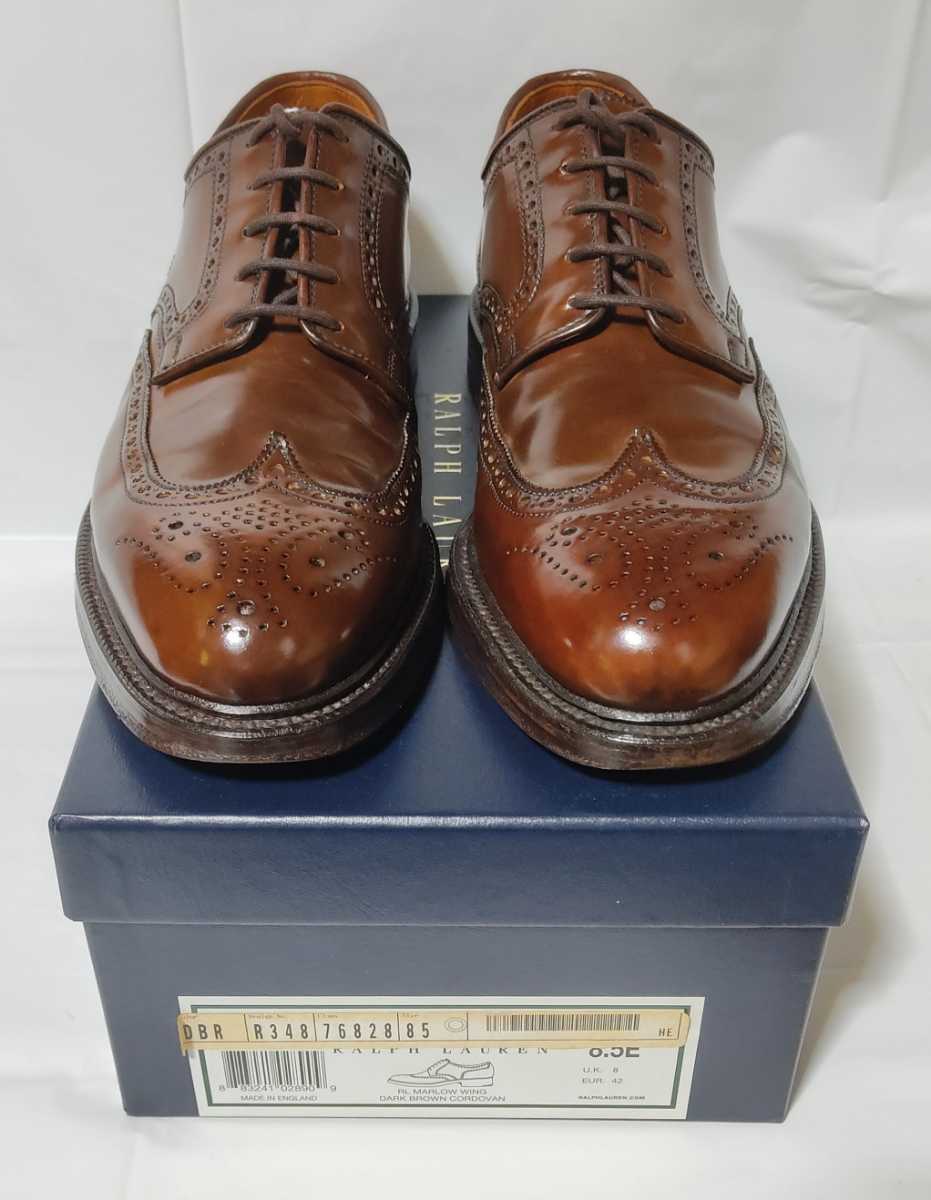 希少美品 Ralph Lauren by Crockett & Jones Marlow コードバン 希少美品 Ralph Lauren by Crockett & Jones Marlow コードバン