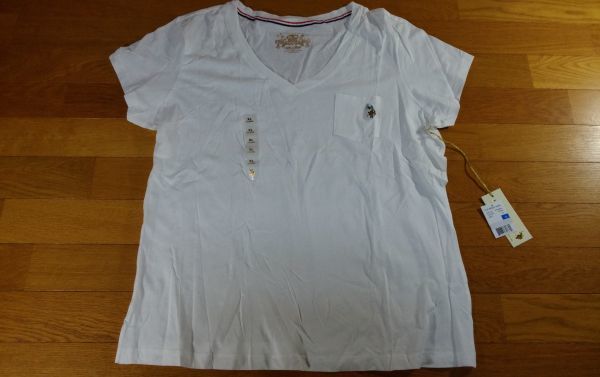 U.S.POLO ASSN ユーエスポロアッスン Tシャツ 白 SIZE:XL 送料215円～ 一番の贈り物 人気の新作