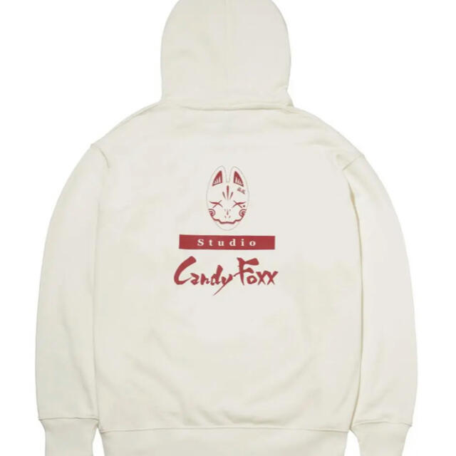 【格安】Candy Foxx Studio Logo Parker WHT L(ホワイト・Ｌサイズ）_画像4