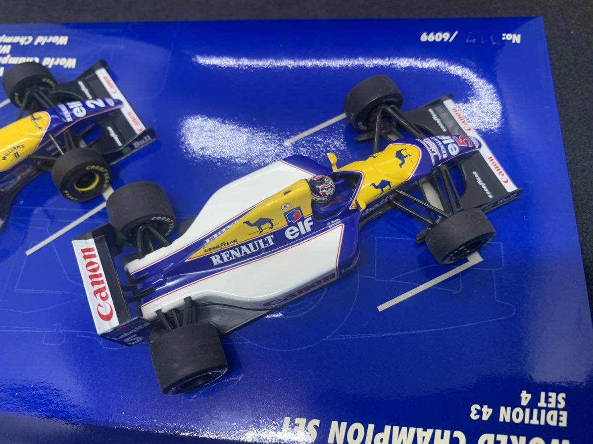 限定】 ミニチャンプス ウィリアムズ 1/43 F1 FW14B FW15C-