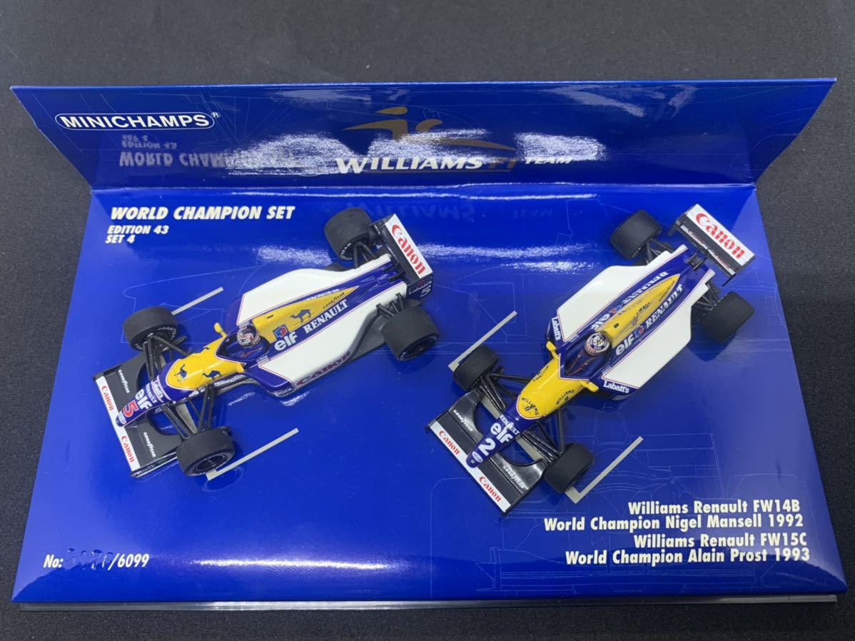 PMA 1/43 ミニチャンプス ウィリアムズ ルノー FW14B N.マンセル FW15C