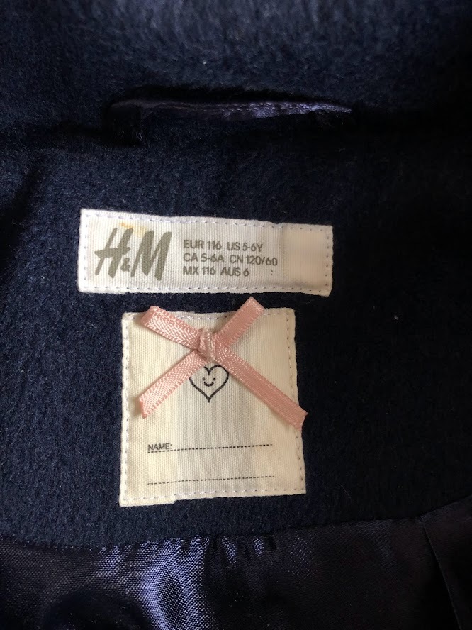 H&M コート　キッズ　120サイズ_画像3