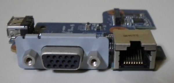 0516 NEC ノートパソコン 部品 LaVie LL750/F PC-LL750F26B LAN VGA USB基板_画像3