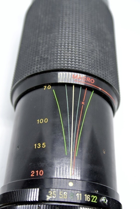 テフノンTEFNON HD-MC ZOOM 70-210mm F3.5 MACRO (キヤノンFDマウント)　大口径望遠ズーム　実用動作品　102578_画像6