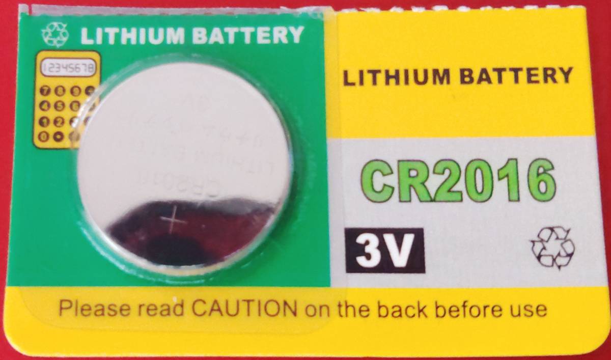  lithium battery CR2016 3V lithium battery 