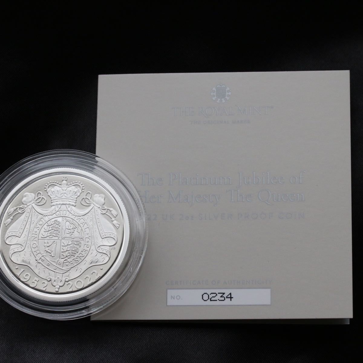 イギリス 2022年 プラチナジュビリー 2オンス プルーフ 銀貨 英国 5