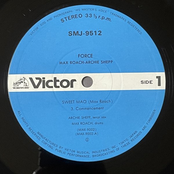 Max Roach, Archie Shepp - Force - Victor ■ 2LP_画像2