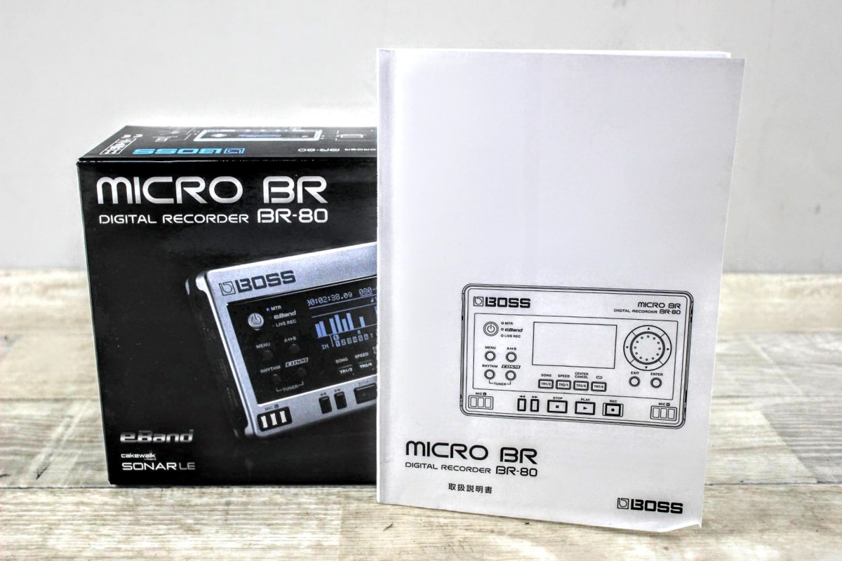 No.470 BOSS Digital Recorder MICRO BR BR-80 デジタル・レコーダー 備品・箱付属 動作品 