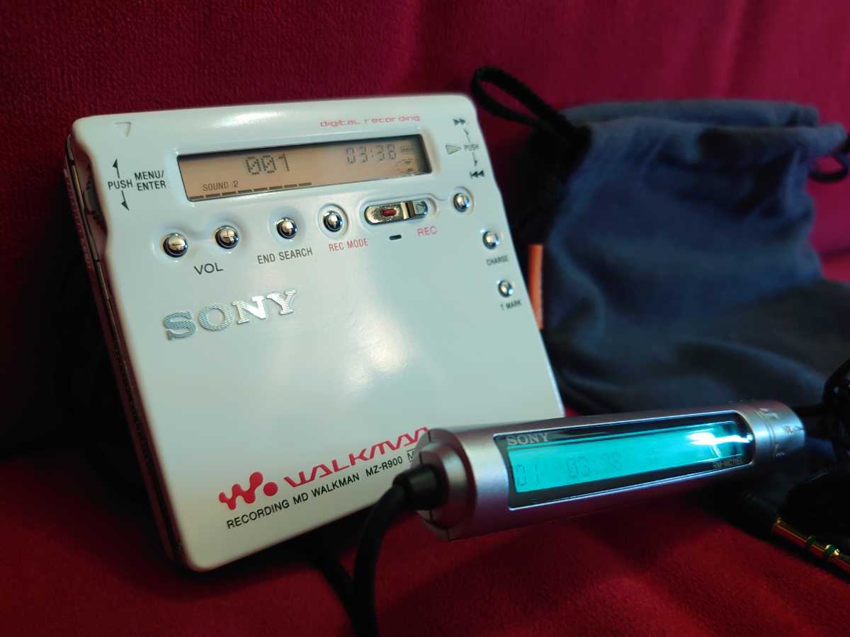 SONY】MZ-R900 white MDLP WALKMAN PORTABLE MD RECORDER ポータブル