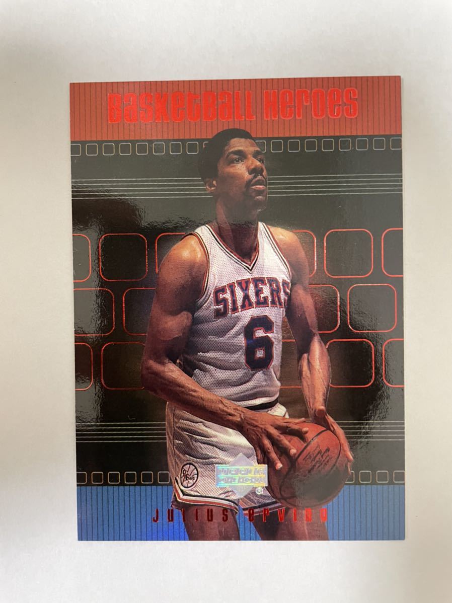 NBAカード　ジュリアス・アービング(ドクターJ) JULIUS ERVING BASKETBALL HEROES H53 UPPER DECK 【レジェンド選手】_画像1