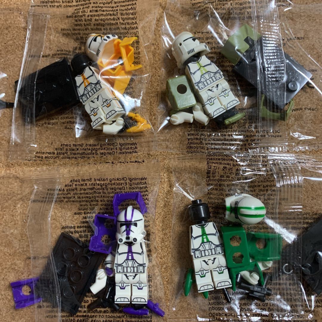 レゴ互換 スターウォーズ カスタムクローントルーパー(フェーズ2)8体