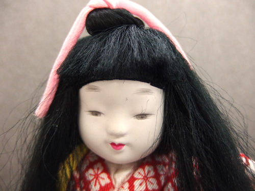 0610451s[ куклы kimekomi 2 пункт ][.. женщина ][. журавль ] дерево . имеется / Zaimei есть / кукла высота 31.8cm*26cm степени / палец . поломка есть содержит / перевод иметь товар 