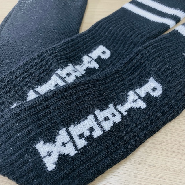 【希少/中古】正規品 PYREX VISION LONG LOGO SOCKS BLACK / Virgil Ablor 靴下 ロング ソックス パイレックス ビジョン OFF-WHITE_画像3