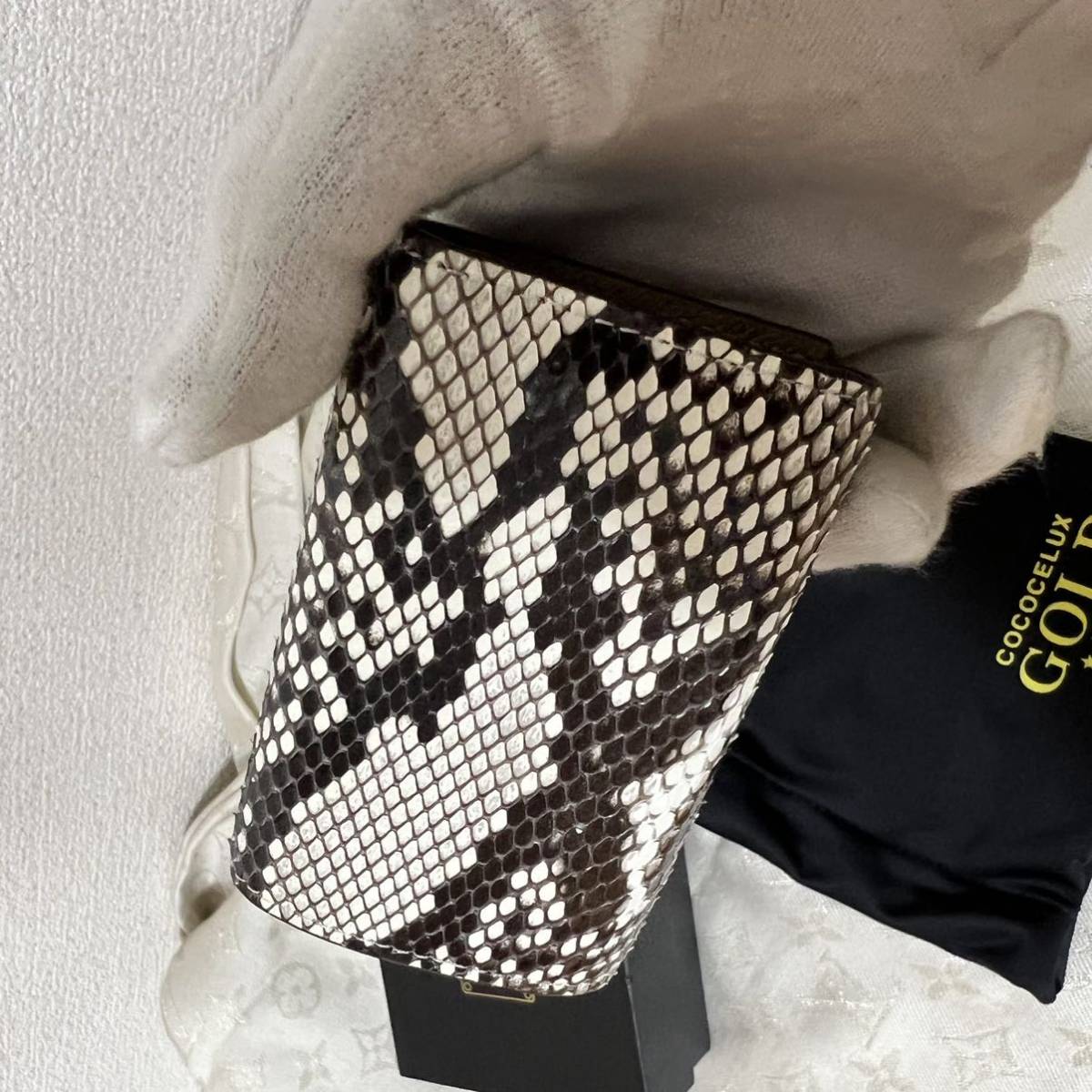50%OFF! ❤️ 本革□箱と保存袋つき□ココセリュックスゴールド ココ