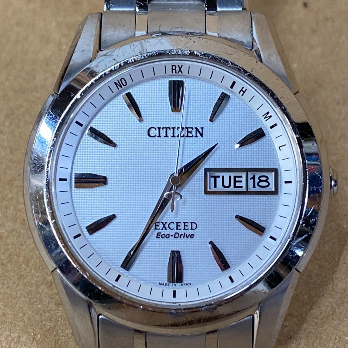 ジャンク CITIZEN シチズン メンズ 腕時計 EXCEED Eco-Drive H10B