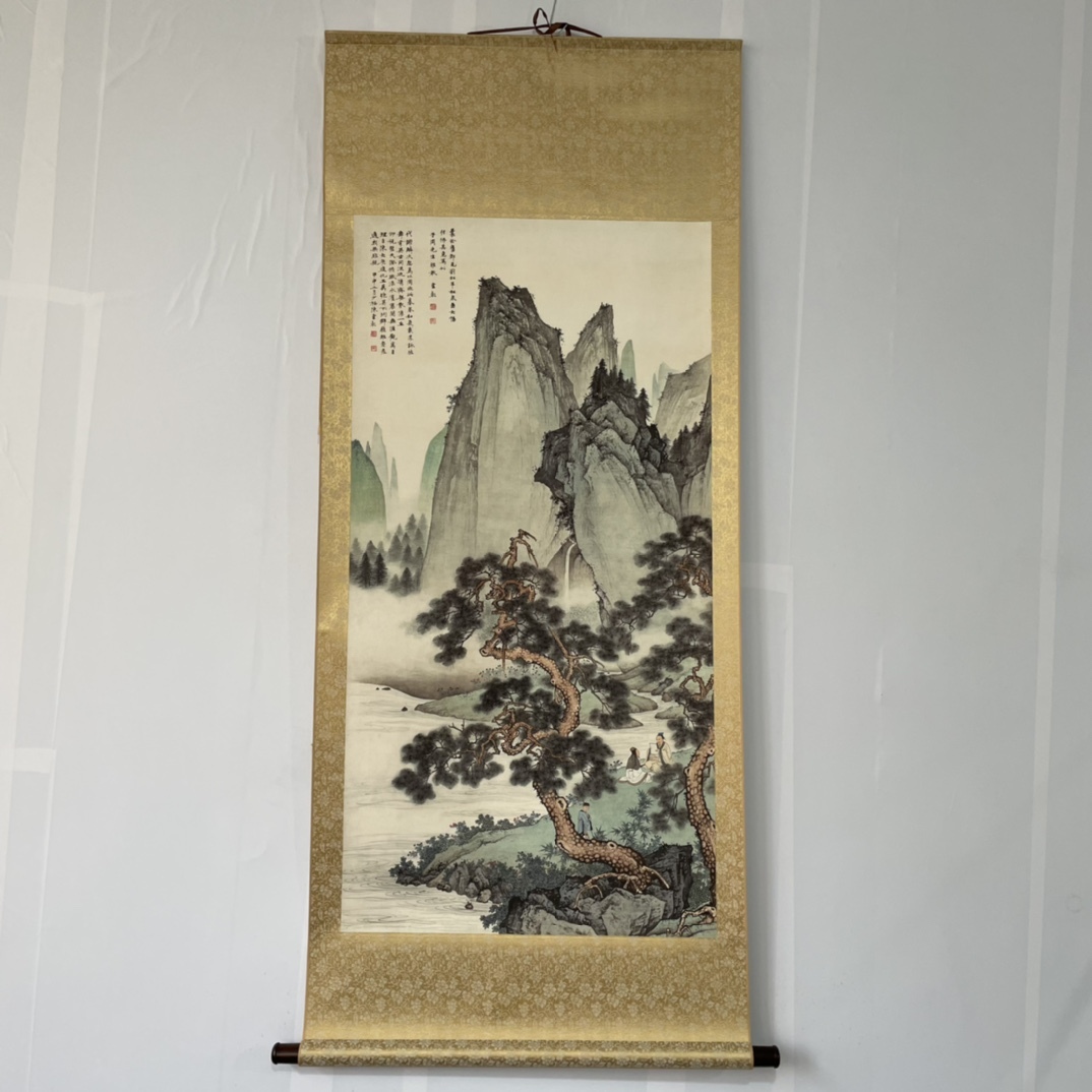 典藏*字画*人物圖*陳少梅書法画 超美品 書画 古賞物 中国時代美術