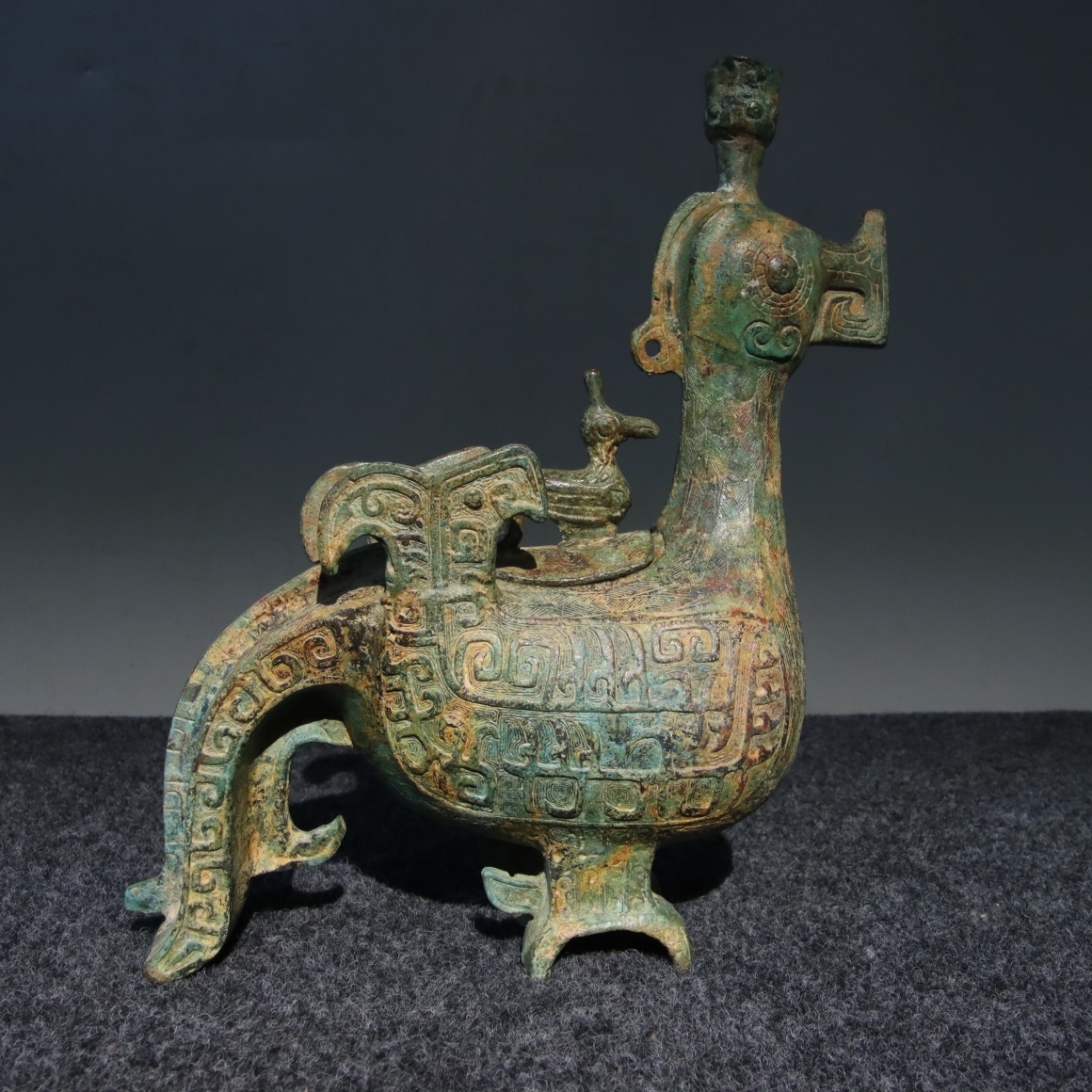 骨董*珍藏*銅製*梅花鹿】置物 賞物 時代物 中国古美術 emob.ma