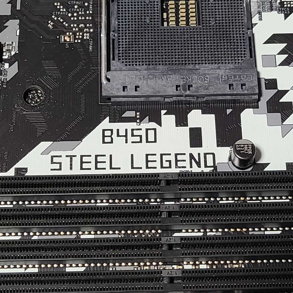 ASRock B450 STEEL LEGEND IOパネル付属 Socket AM4 ATX ASRock B450 STEEL LEGEND IOパネル付属 Socket AM4 ATX