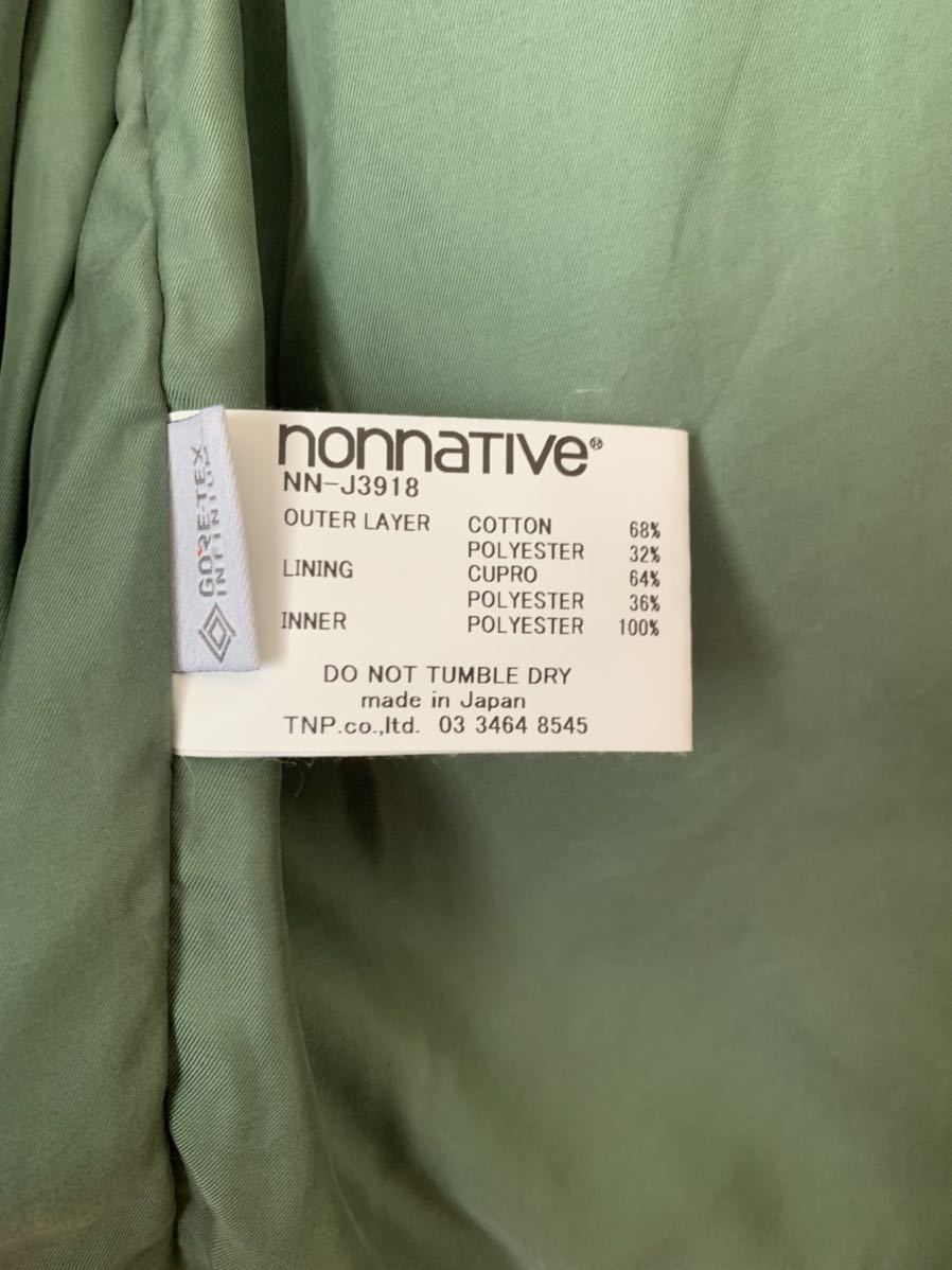 nonnative TROOPER JACKET C/P RIPSTOP STRETCH WITH GORE-TEX item
