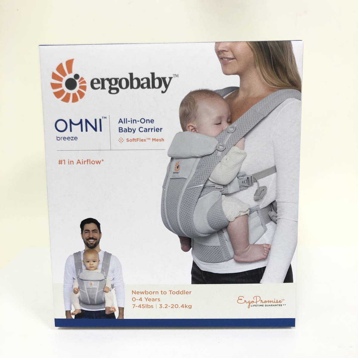 未開封・未使用】 エルゴベビー・ベビーキャリア OMNI Breeze 3.2kg