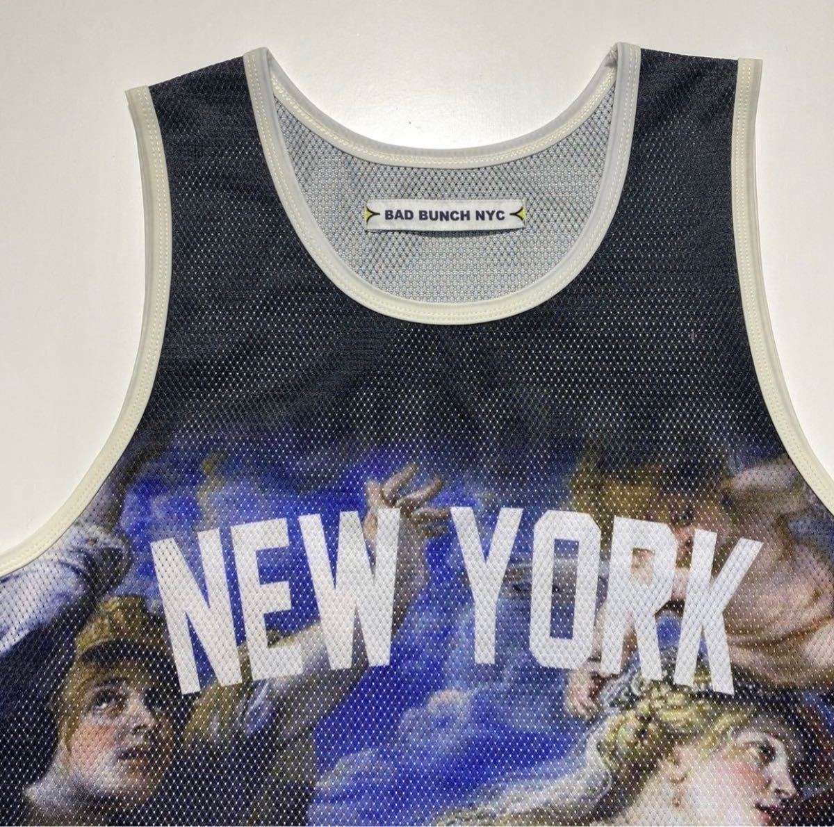 BAD BUNCH NYC New York MESH TANK TOP バッドバンチ ニューヨーク メッシュ タンクトップ バスケットボールシャツ  Y706