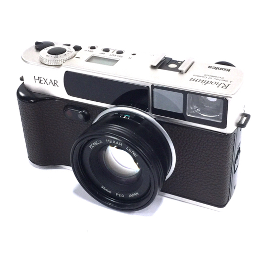 1円 Konica HEXAR Rhodium 35mm F2.0 コンパクトフィルムカメラ コニカ
