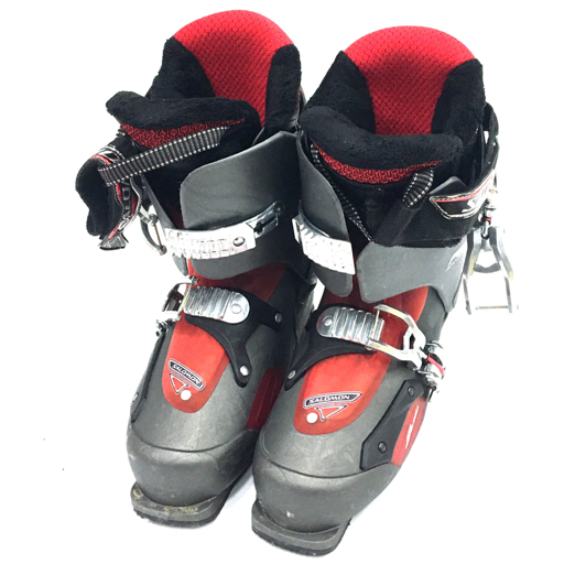 1円 サロモン 27.5cm フォーカス FOCUS AUTO CUSTOM SHELL メンズ 男性用 スキーブーツ スキー靴 ケース付き  SALOMON
