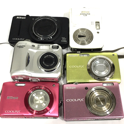 Nikon COOLPIX E3100 L2 S9300 S570 S3000 S3300 コンパクトデジタルカメラ ニコン まとめセット_画像1