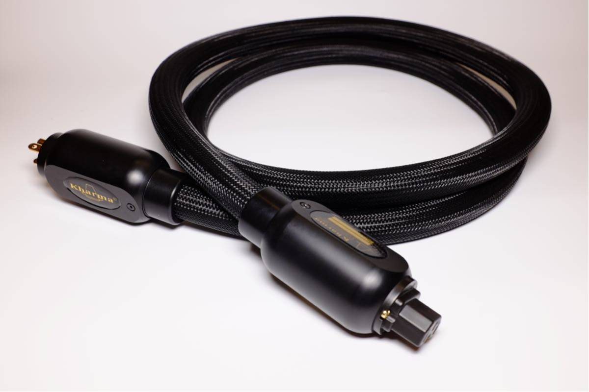 Kharma KpcSR-1Bワールドクラスのフラッグシップ電源コード2.0m 希少 Kharma KpcSR-1Bワールドクラスのフラッグシップ電源コード2.0m 希少