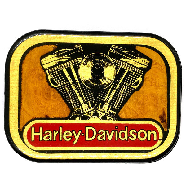 ハーレー・ダビッドソン エボリューションエンジン ビンテージ バックル Harley Davidson Evolution Vintage Buckle バイカー エボ Evo