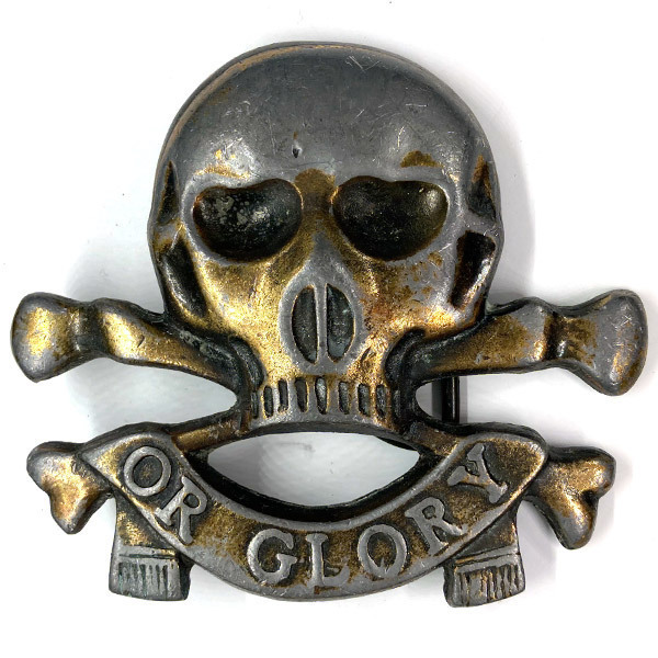 デス オア グローリー ビンテージ ベルト バックル DEATH OR GLORY Vintage SKULL Belt Buckle スカル 骸骨 髑髏 WWI 17th / 21st LANCERS_画像1