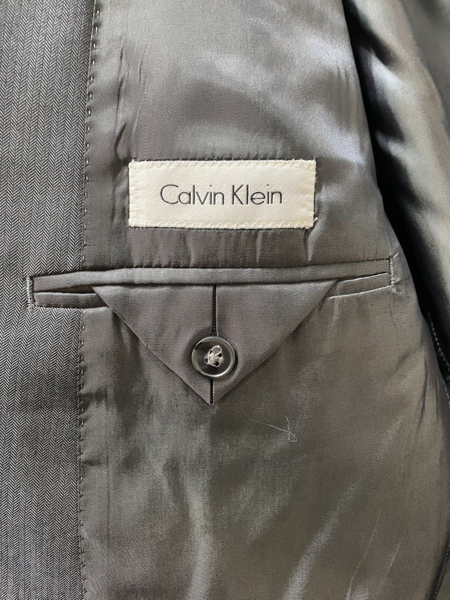 【美品】　Calvin Klein　カルバンクライン　テーラードジャケット　スーツ　ブレザー　ブラック　39S　メンズ　フリーサイズ_画像6
