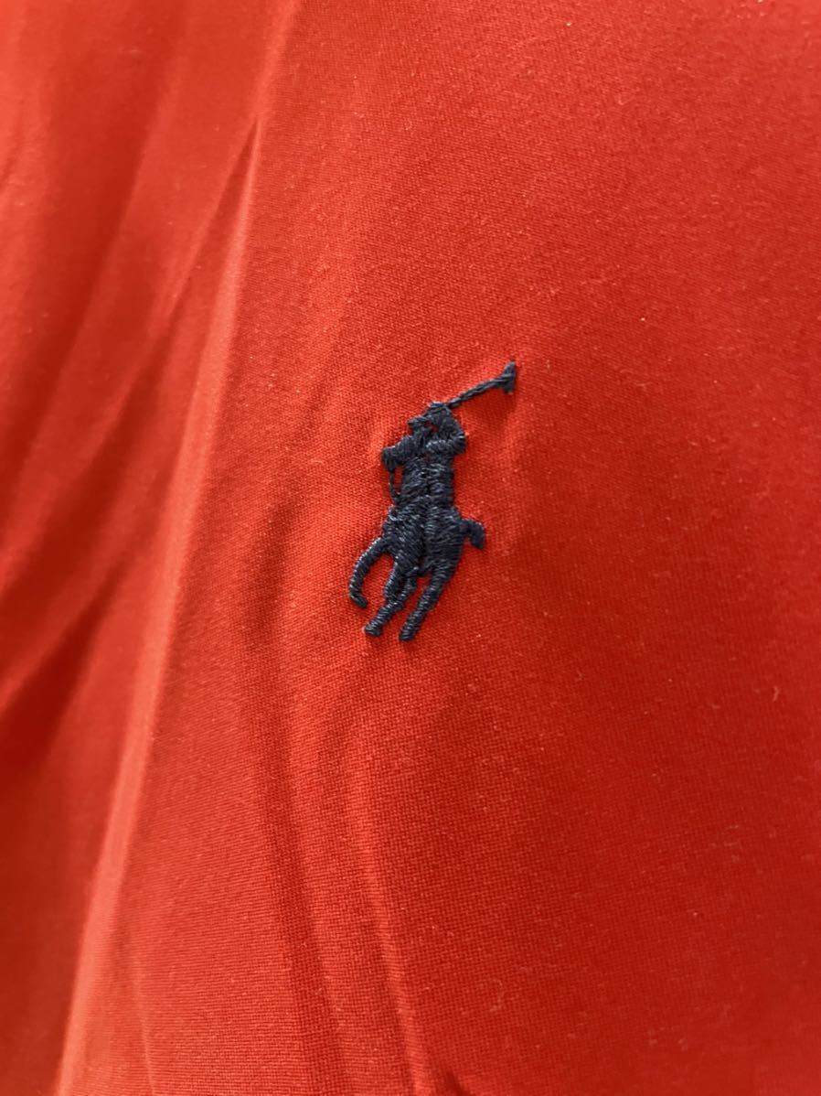 美品　90s　Polo by Ralph Lauren　ラルフローレン　スウィングトップ　ブルゾン　メンズ　Mサイズ　刺繍　鹿の子　レッド　レトロ　古着_画像7